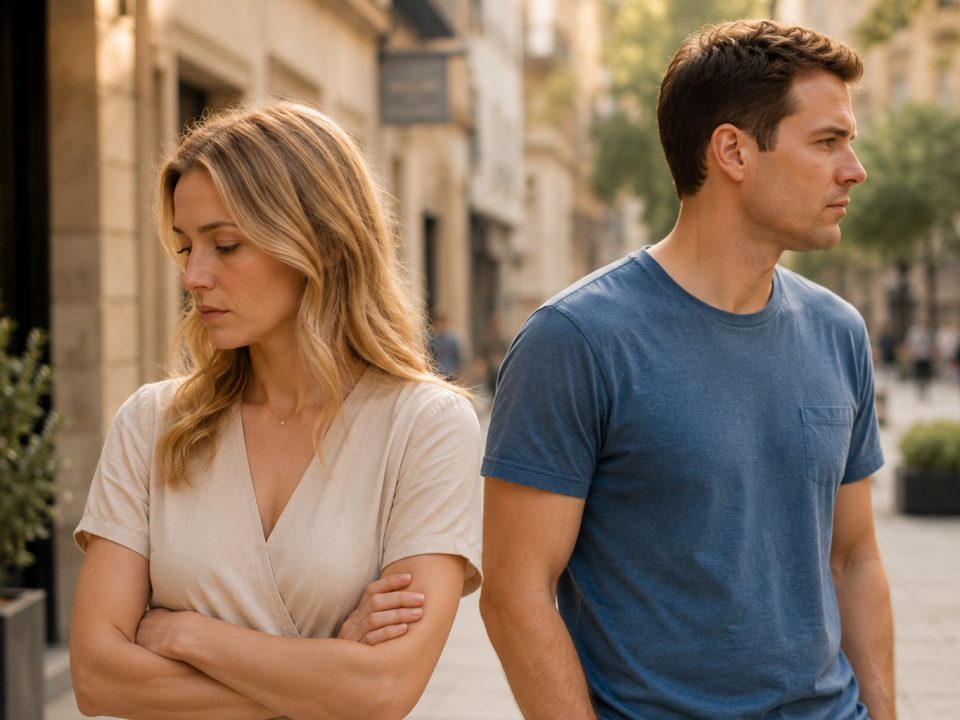 Couple en crise indiquant un besoin d’accompagnement